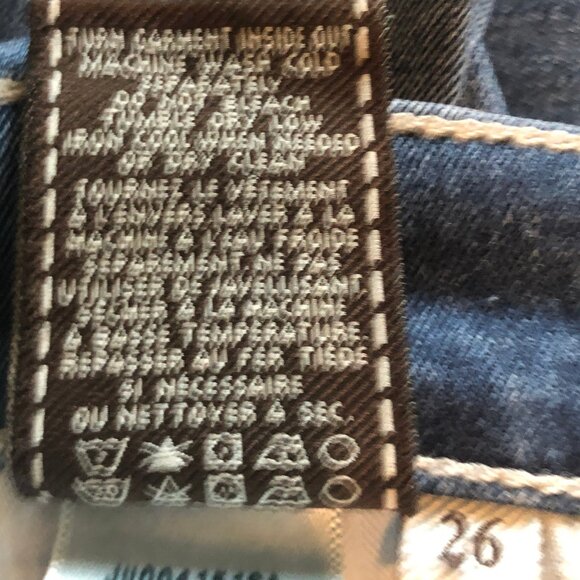 7 for All Mankind Gwenevere Washed Jeans sz 26 - Picture 15 of 16